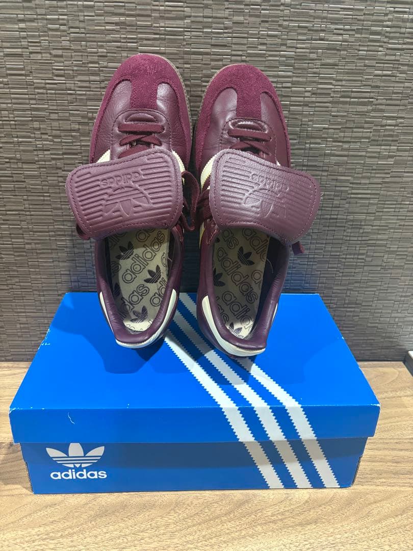 adidasオリジナルsambaLT ワインレッド 別注