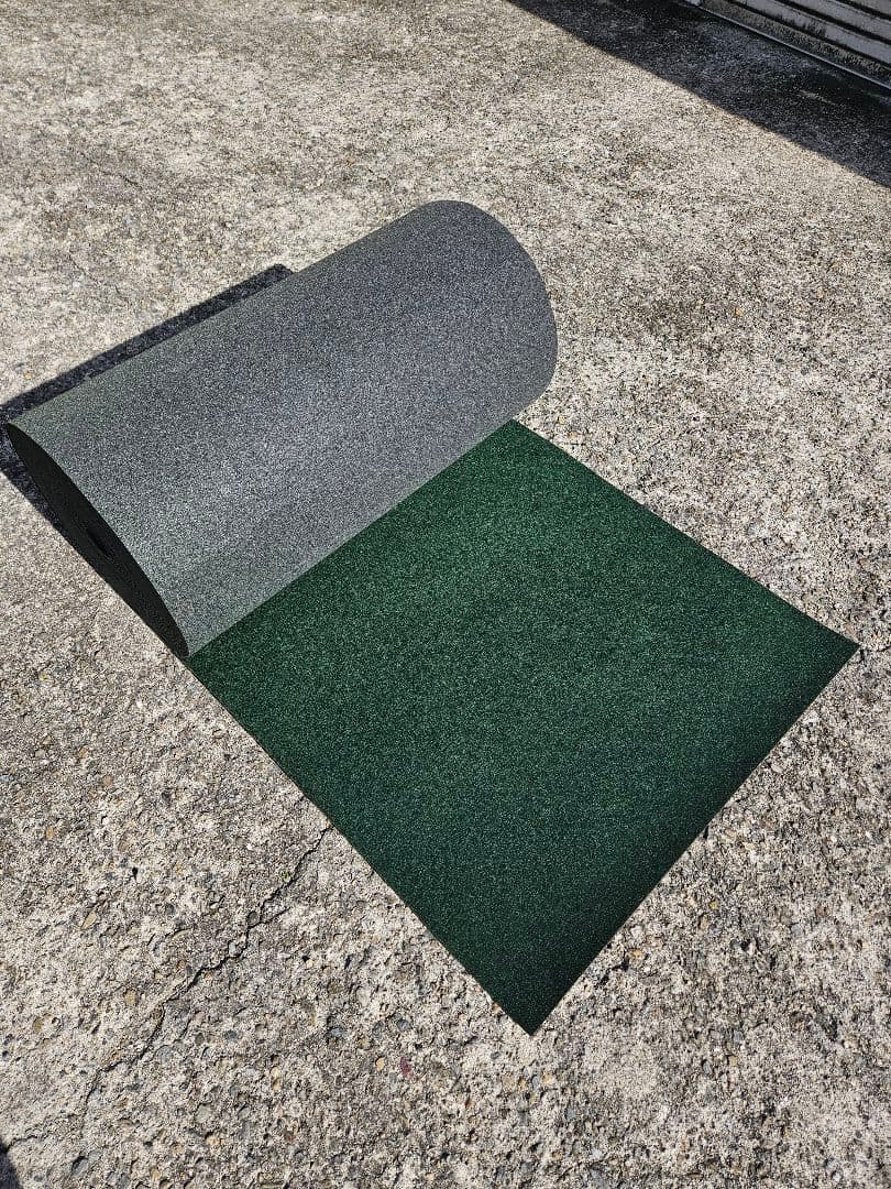 【新品】本格ポリエステル不織布 防草シート(グリーン)厚手　巾1m×35m