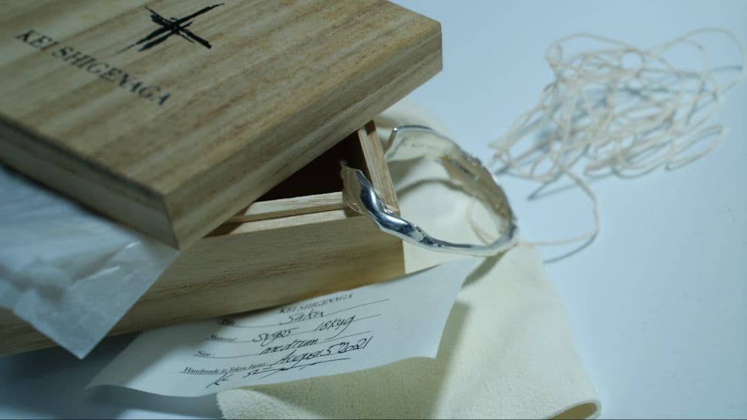 アクセサリー kei shigenaga saku bangle silver & 18k