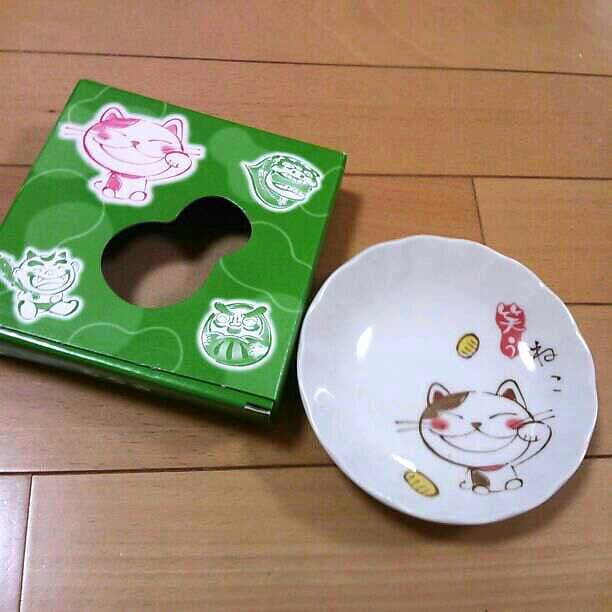 【未使用】非売品☆ネコの小皿