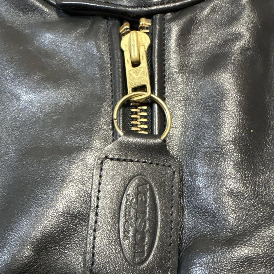 36inch 美品　バンソンB ブラック　レザー　シングルライダースジャケット