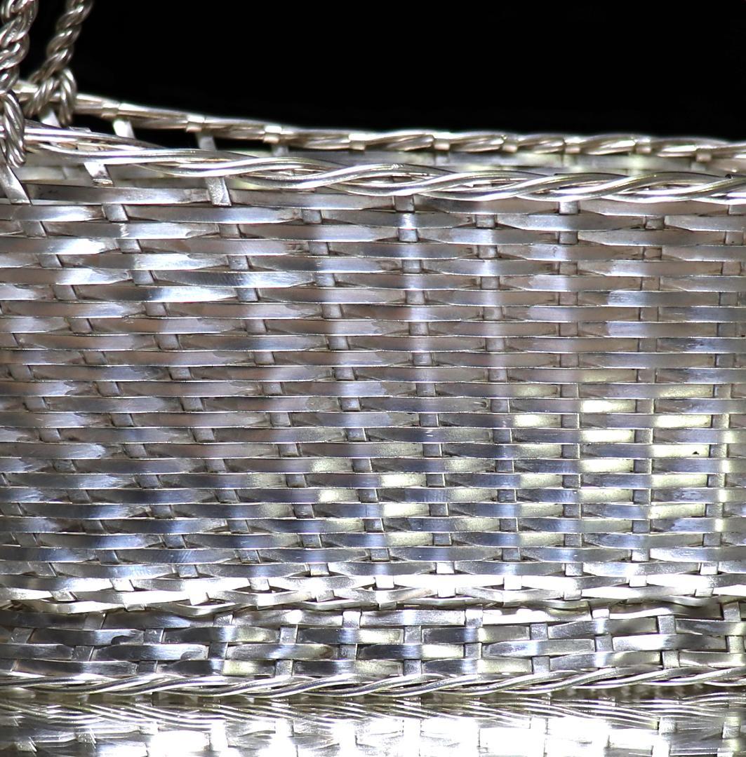 ヴィンテージ クリストフル ワインボトルバスケット 高級シルバーコーティング