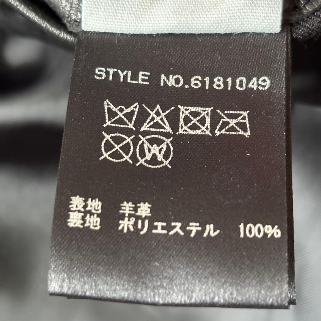 美品 AVIREX ダブル ライダースジャケット ラムレザー XLサイズ 黒