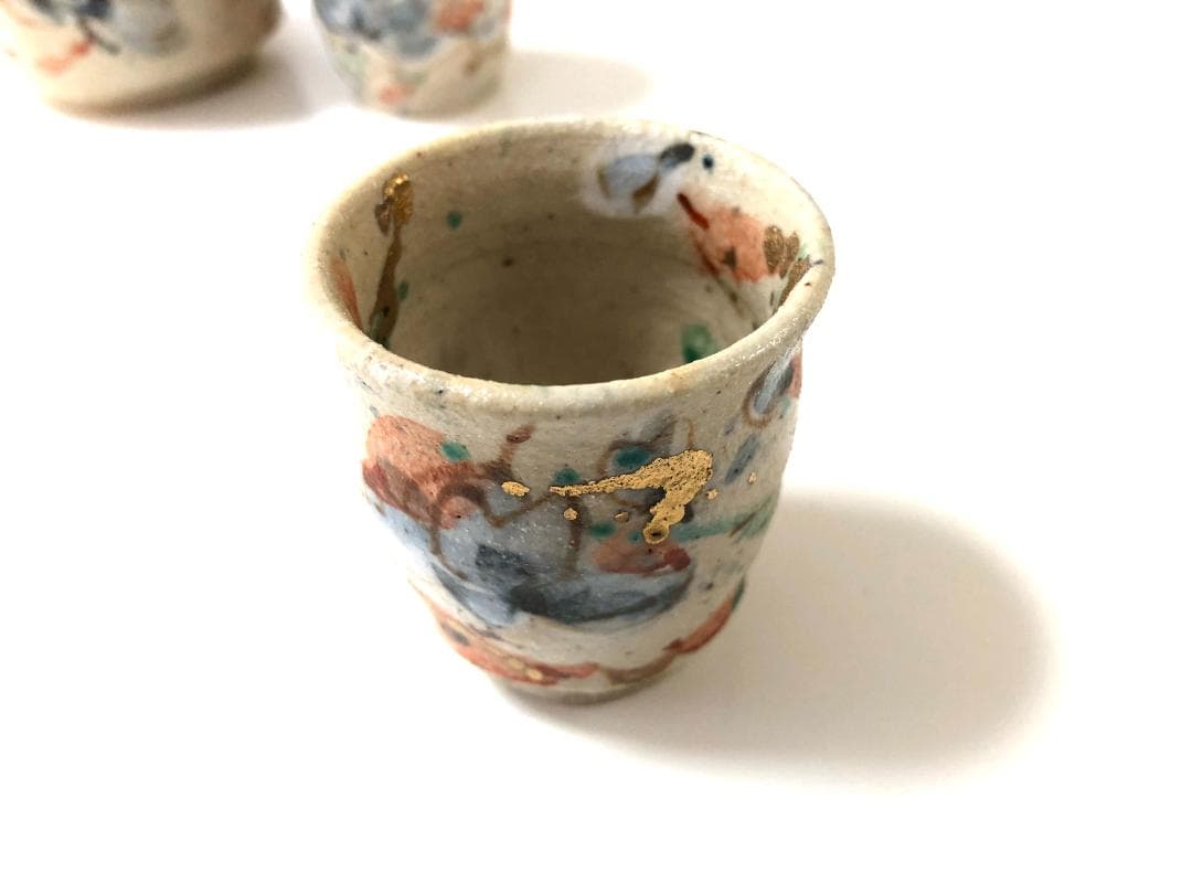 【大人気・作家】 和田一人 作品名「花吹雪」 酒器セット 半酒器 徳利 お猪口