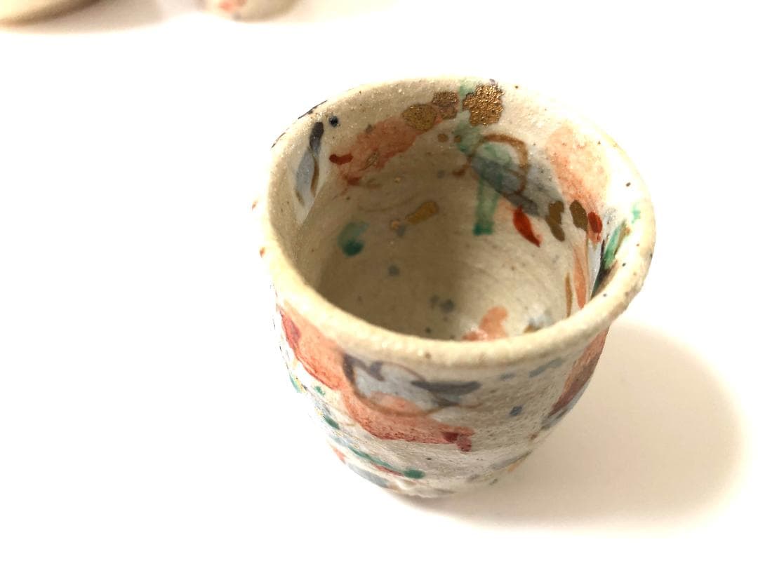 【大人気・作家】 和田一人 作品名「花吹雪」 酒器セット 半酒器 徳利 お猪口