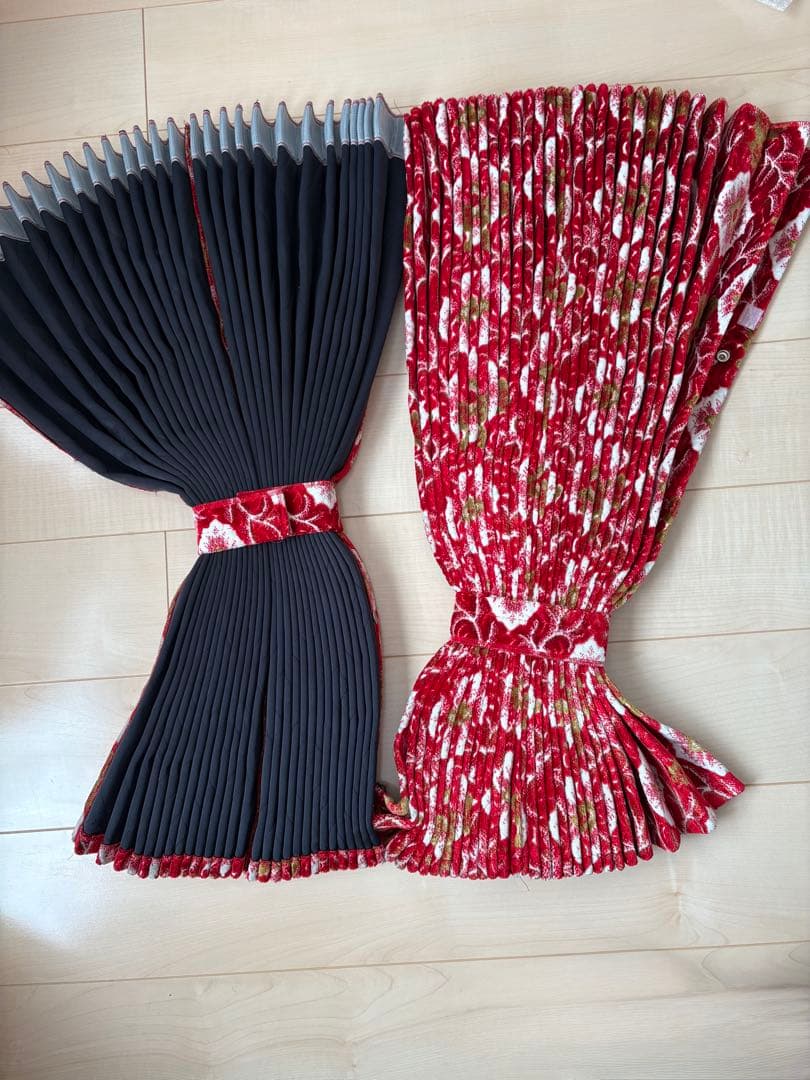 大花束 レッド 仮眠カーテン ハンドルカバー