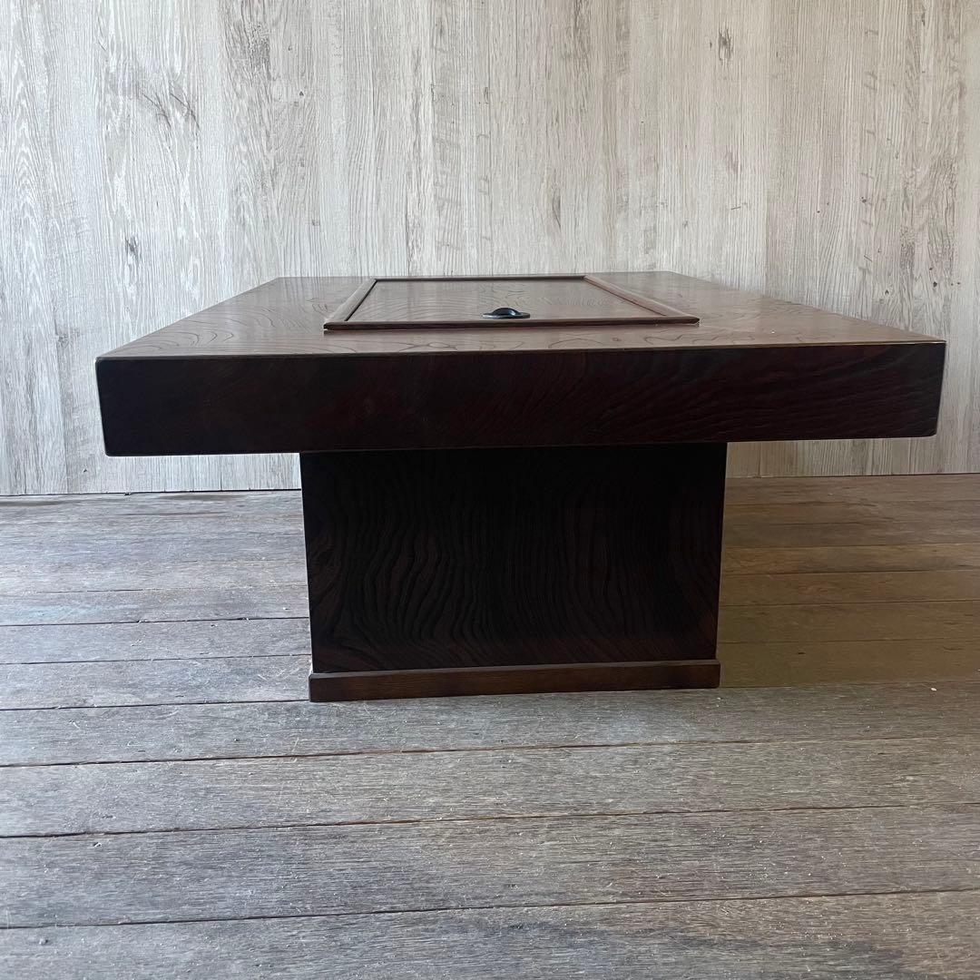 囲炉裏テーブル 時代家具 アンティーク家具 昭和レトロ 古民家 引き出し付