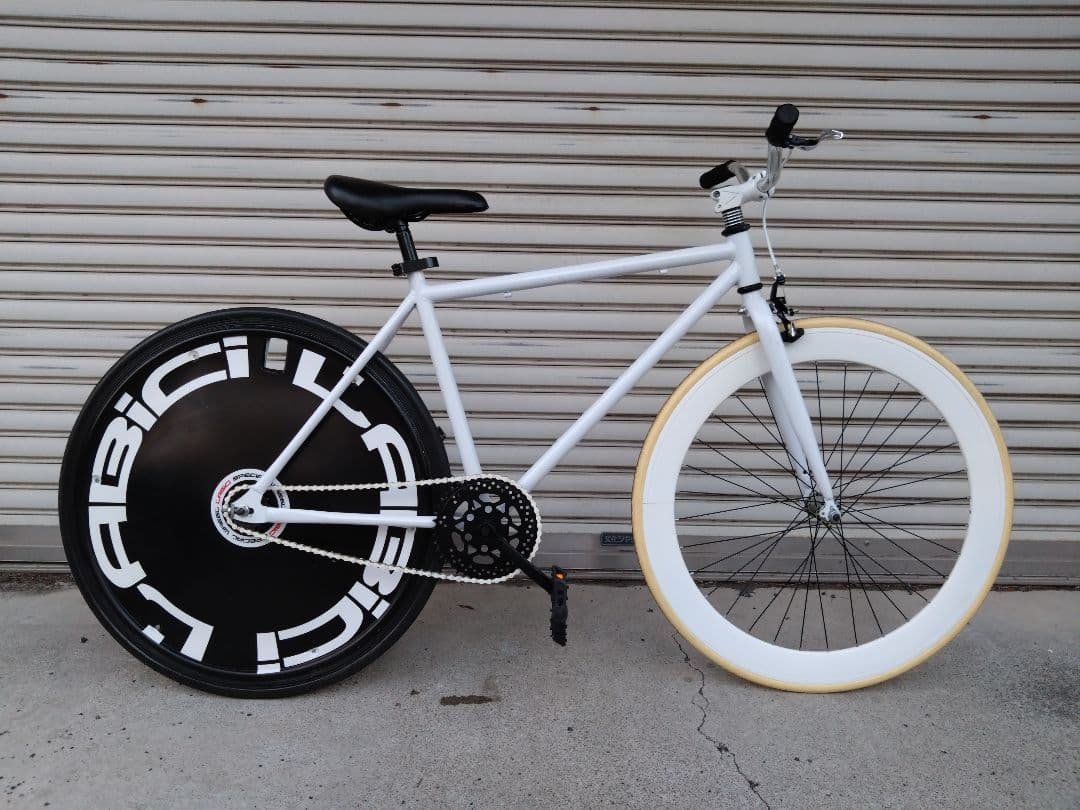 【まこやん】シングル　コースターブレーキ　ホイールカバー　ノーパンク