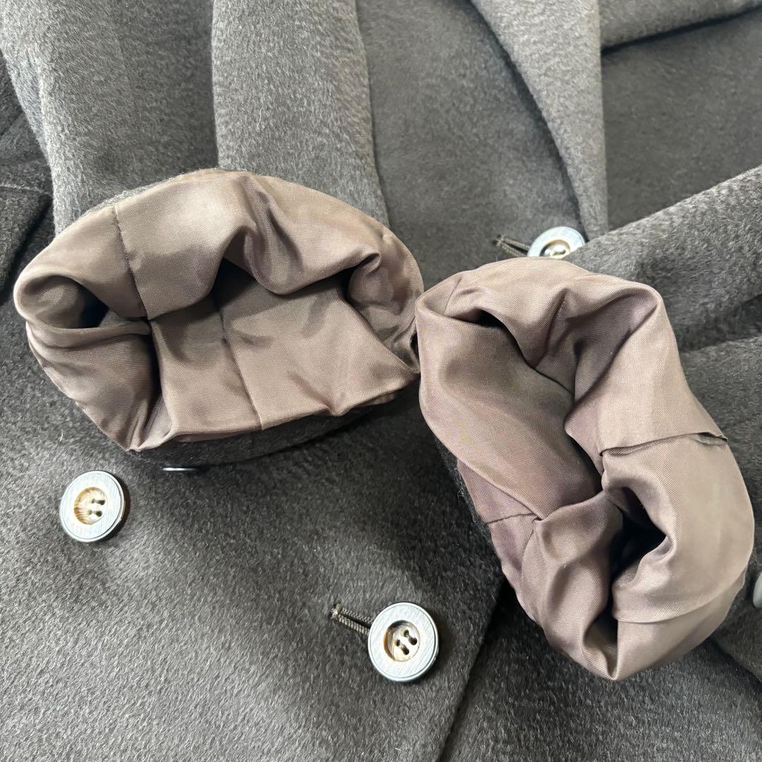 EMBA✨カシミヤ100% ダブルチェスターロングコート　コロンボ生地　ゆったり