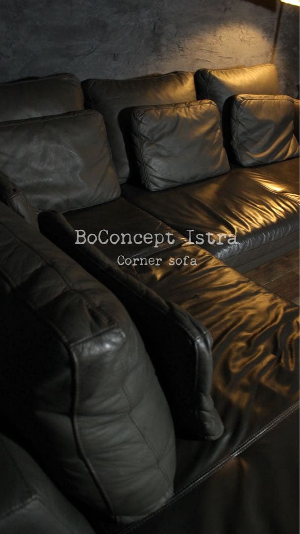 首都圏送無料〜デンマーク ISTRA 約70万 本革 フェザー コーナーソファ