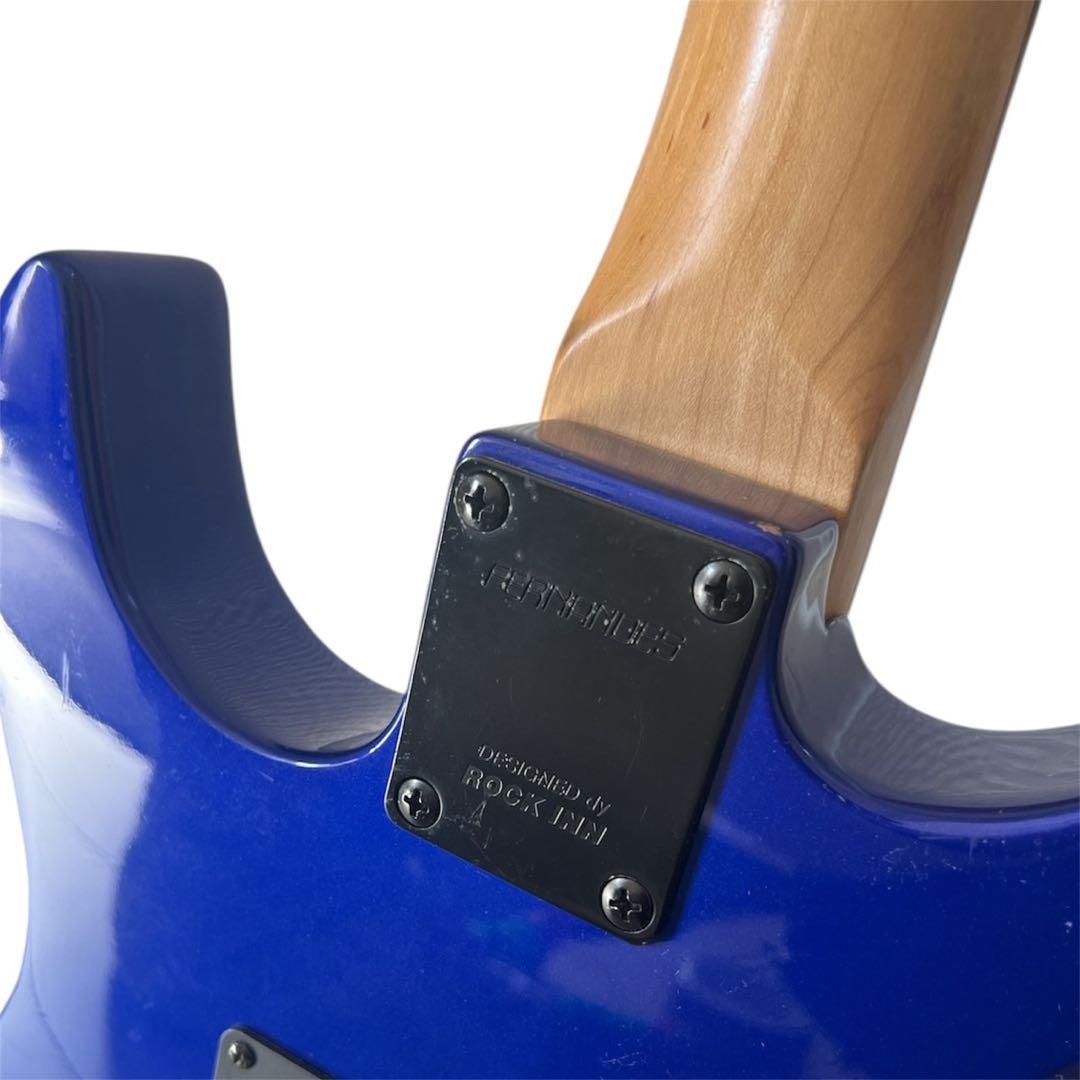 【大人気アイテム】フェルナンデス エレキギター 青 アーム付き