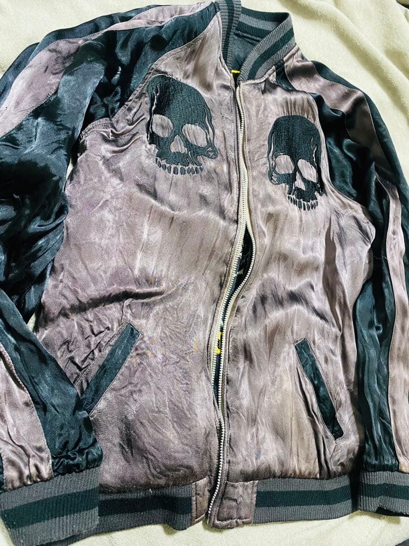 JUNK STAR 日本　限定版　スカジャン サテン　vintage 2面使う