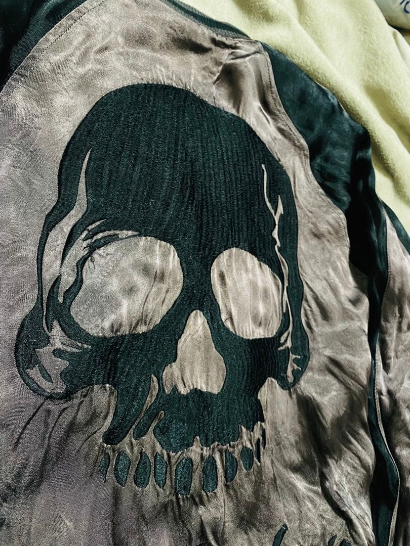 JUNK STAR 日本　限定版　スカジャン サテン　vintage 2面使う