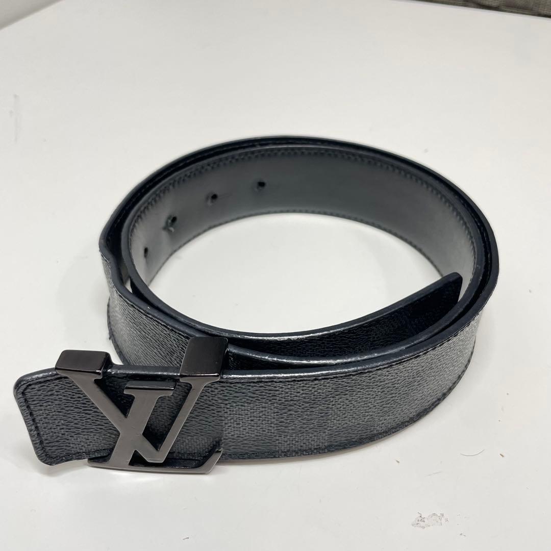 7*s様 Louis Vuitton ダミエパターン ベルト グレー　M9808