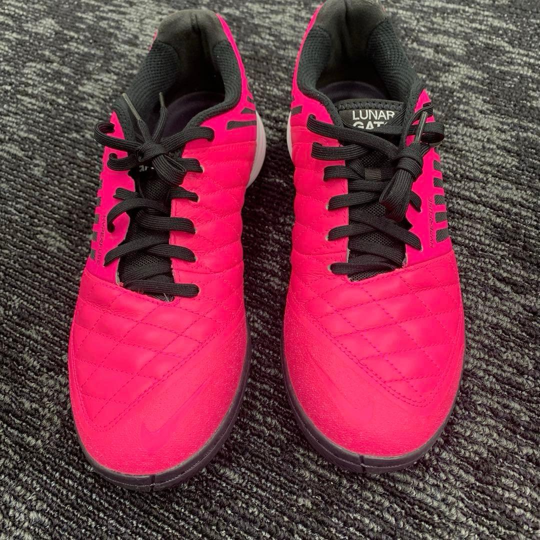 26cm Nike Lunar Gato フットサルシューズ ピンク