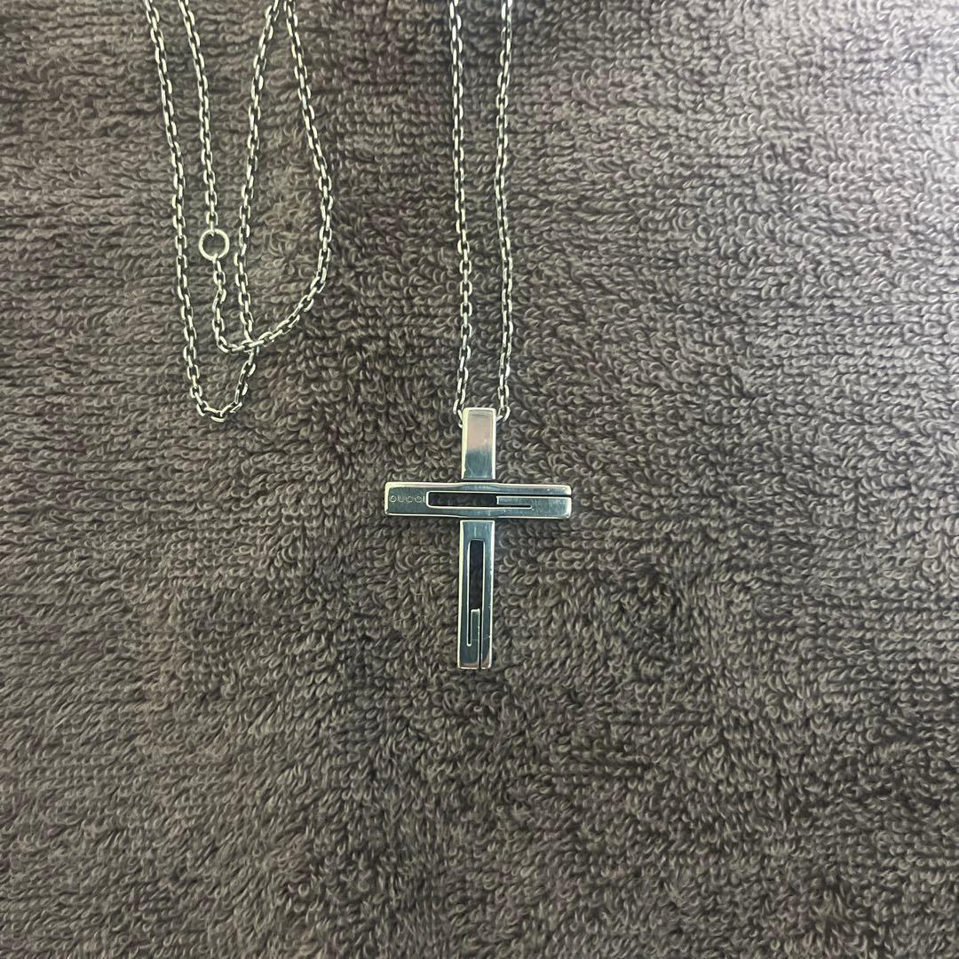 コ*ー様 GUCCI シルバー925 クロスネックレス