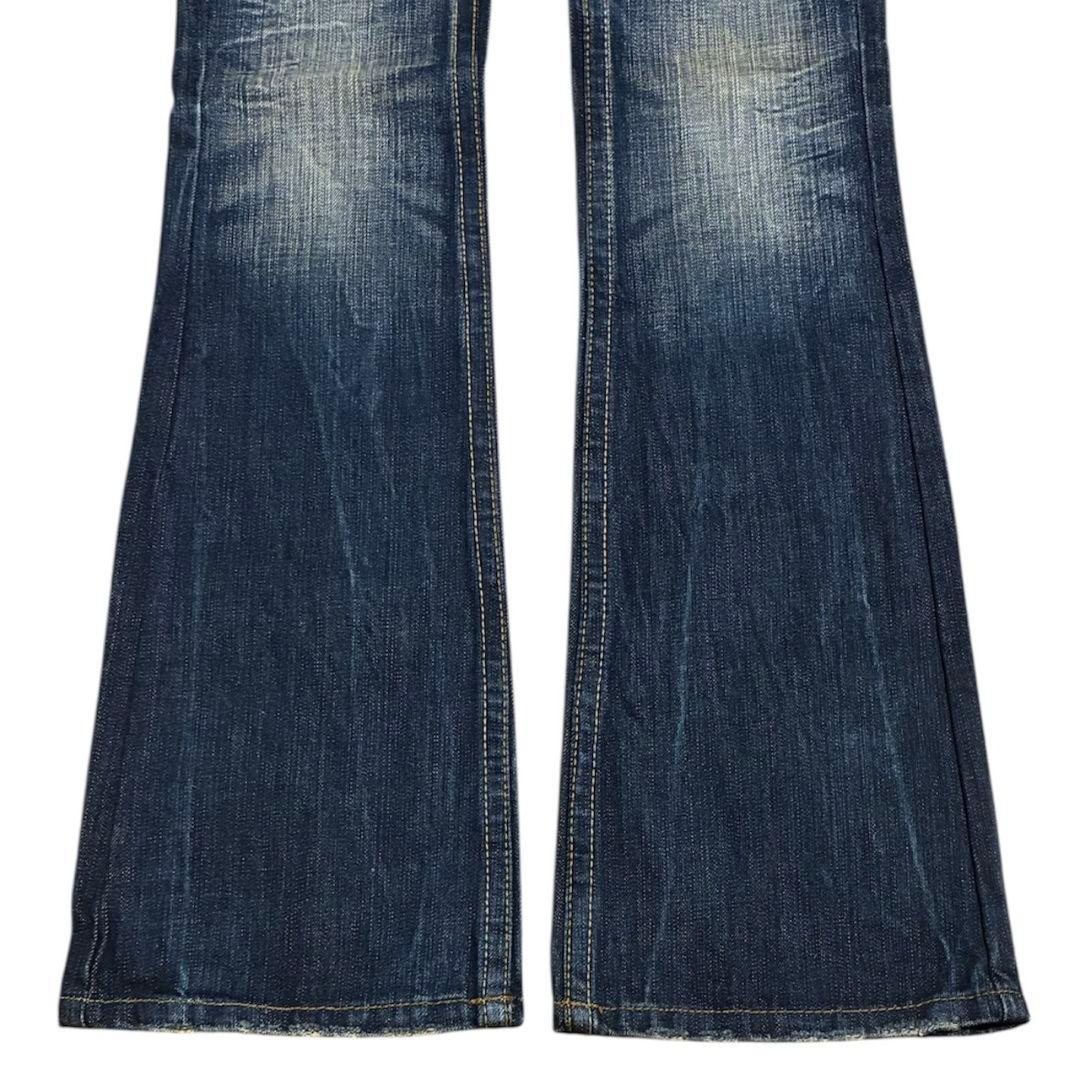 RED PEPPER レッドペッパー フレアデニム 24 刺繍 ジップ Y2K