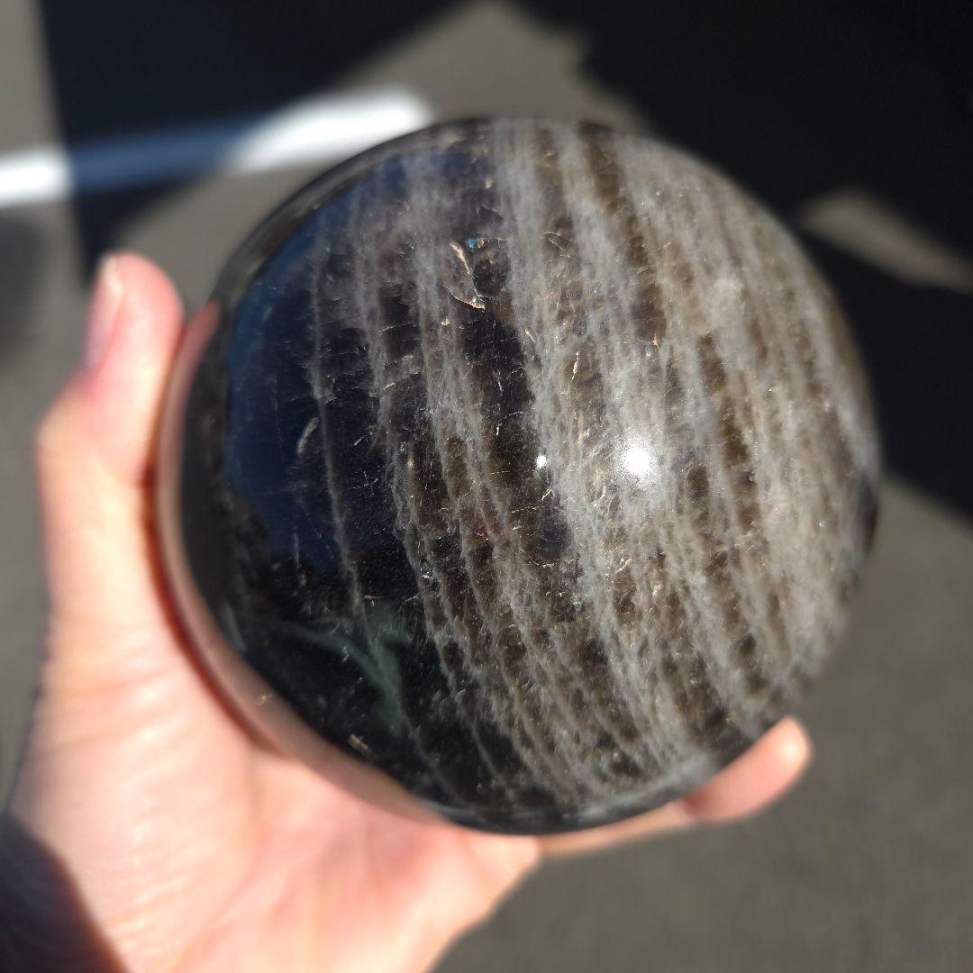 モリオン　スフィア　丸玉　台座付き