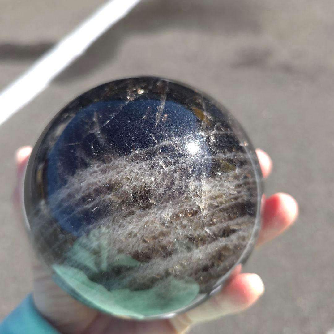 モリオン　スフィア　丸玉　台座付き