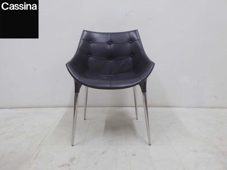 正規品 美品■Cassina■246 PASSION レザーダイニングチェア-1