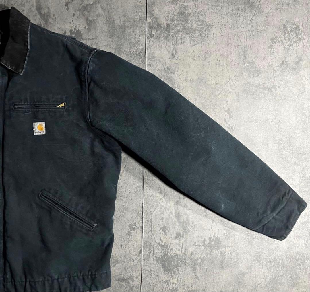 USA製 Carhartt デトロイトジャケット ブラックJ01 BLK