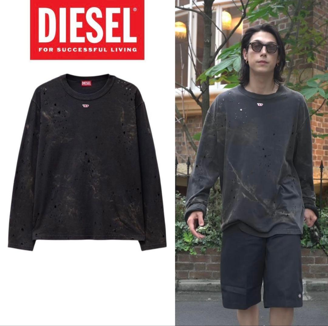 モーガン蔵人さん着用 DIESEL T-Crane-Ls-N2 ロンT S