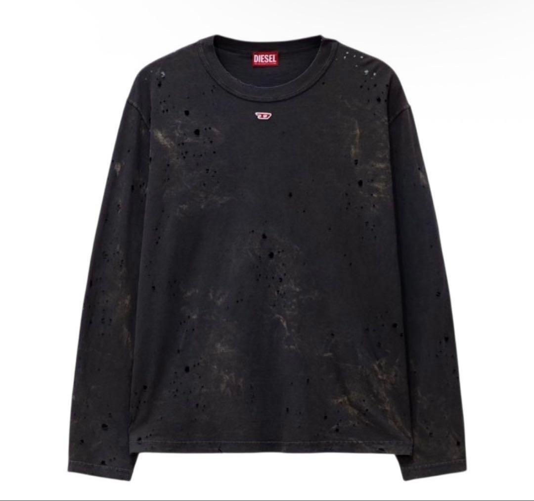 モーガン蔵人さん着用 DIESEL T-Crane-Ls-N2 ロンT S