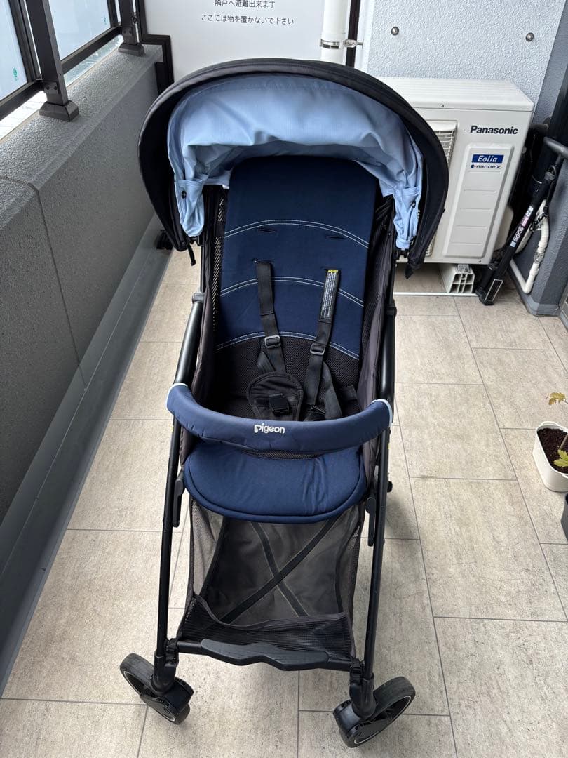 ピジョン ビングルBB2 B形ベビーカー　スカイブルー　匿名発送