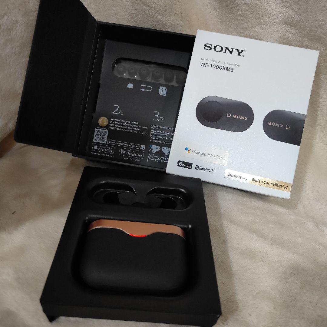 未使用SONY WF-1000XM3BM ワイヤレスイヤフォン