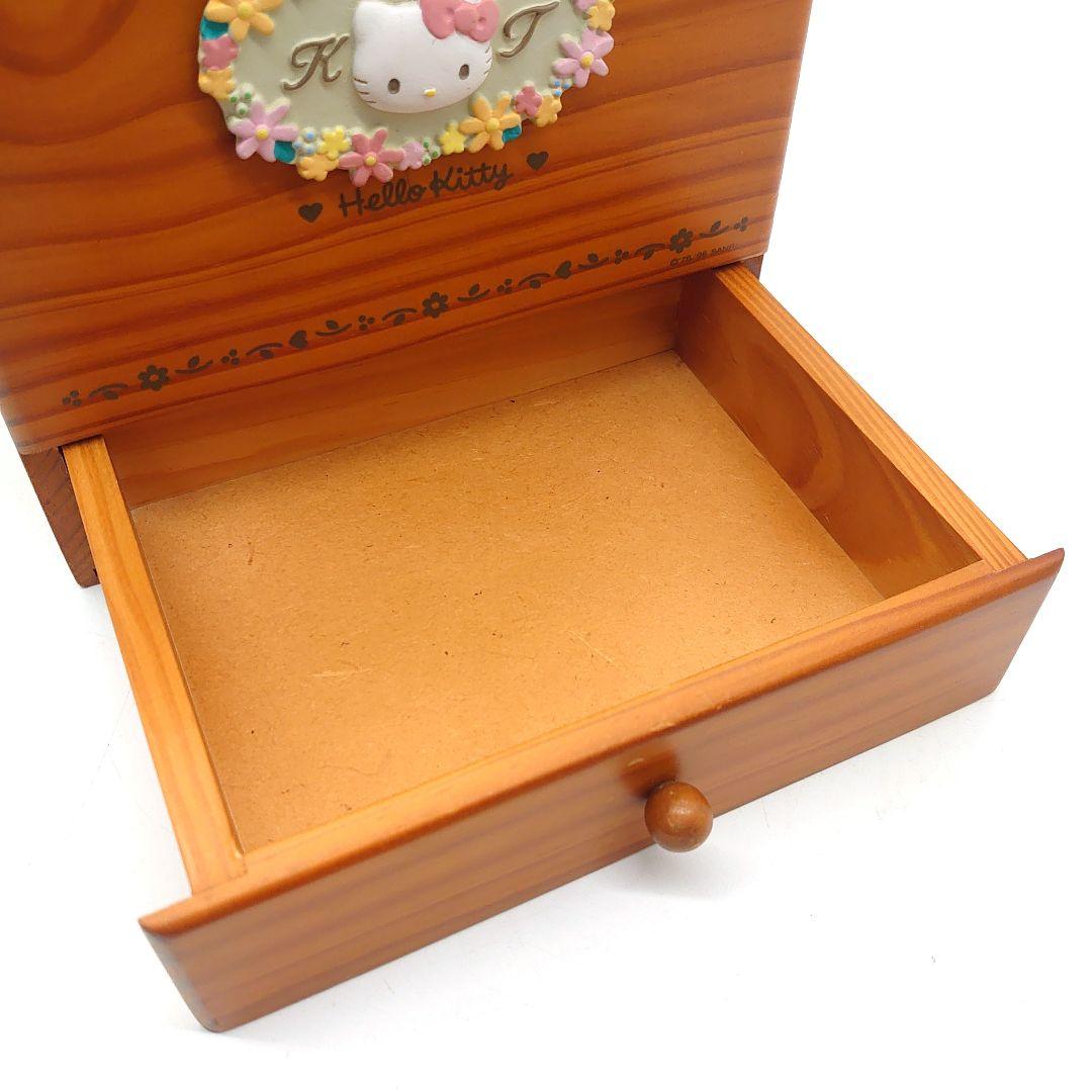 SANRIO 1996 HELLO KITTY 木製 コスメボックス