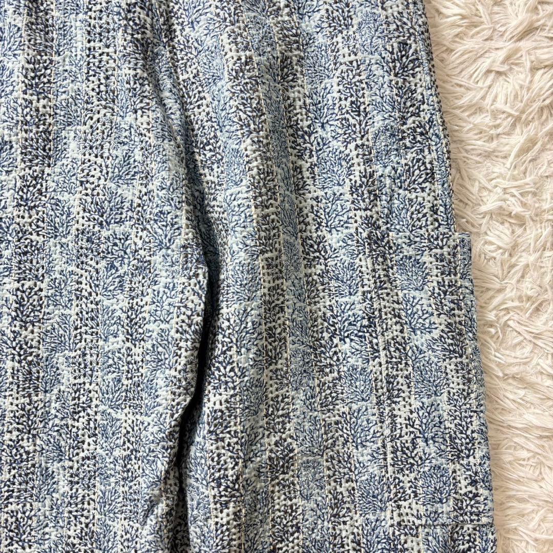 極美品　定価8.4万　pheeta コットンシルクステッチ総柄オールインワン