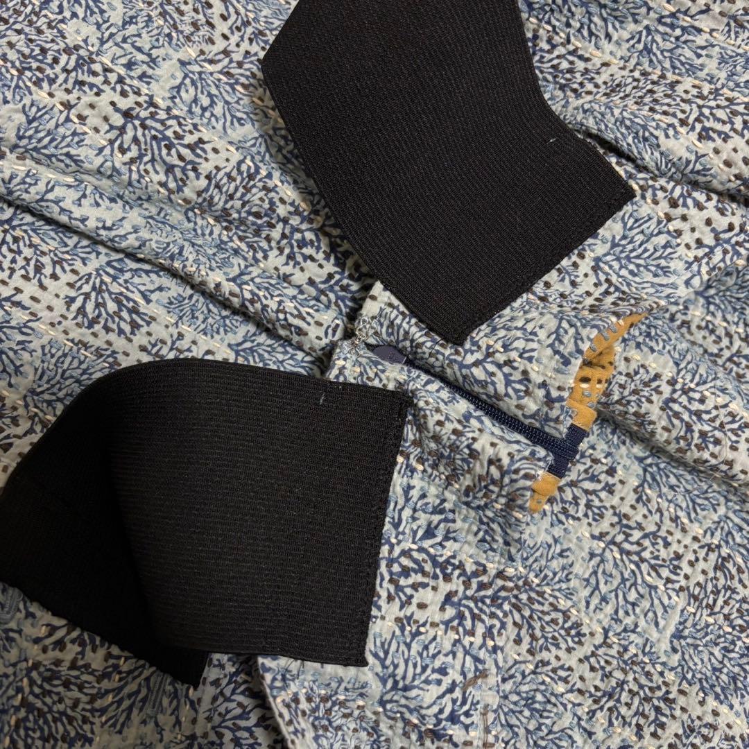 極美品　定価8.4万　pheeta コットンシルクステッチ総柄オールインワン