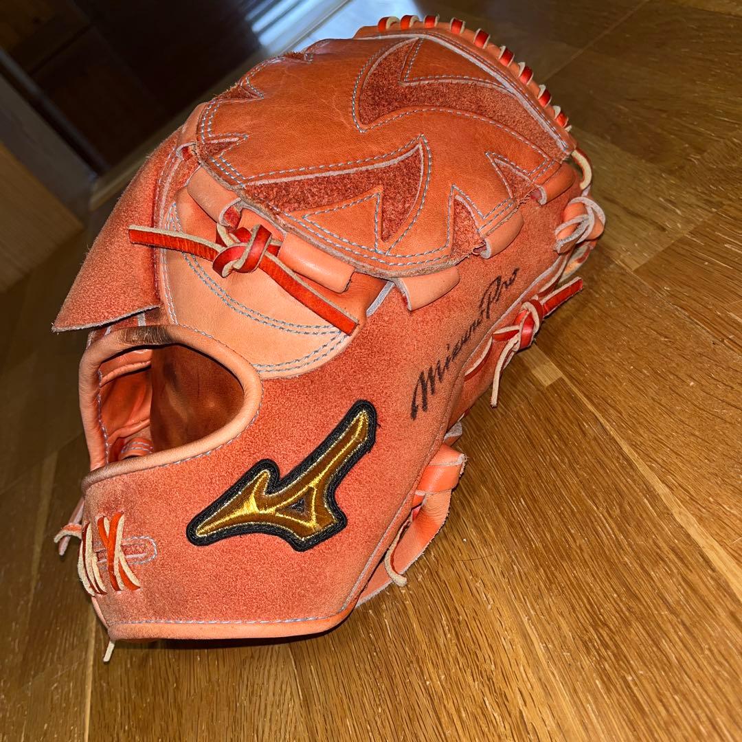 大幅値下げ！Mizuno Pro 硬式投手用グローブ オレンジ