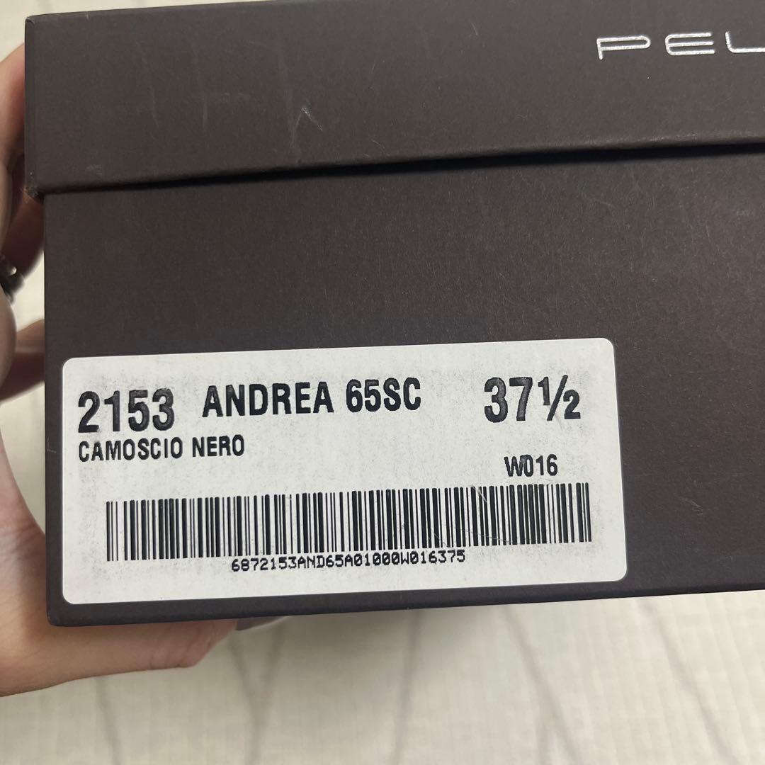 ペリーコ　スエード　ブラック　ヒール　37 1/2