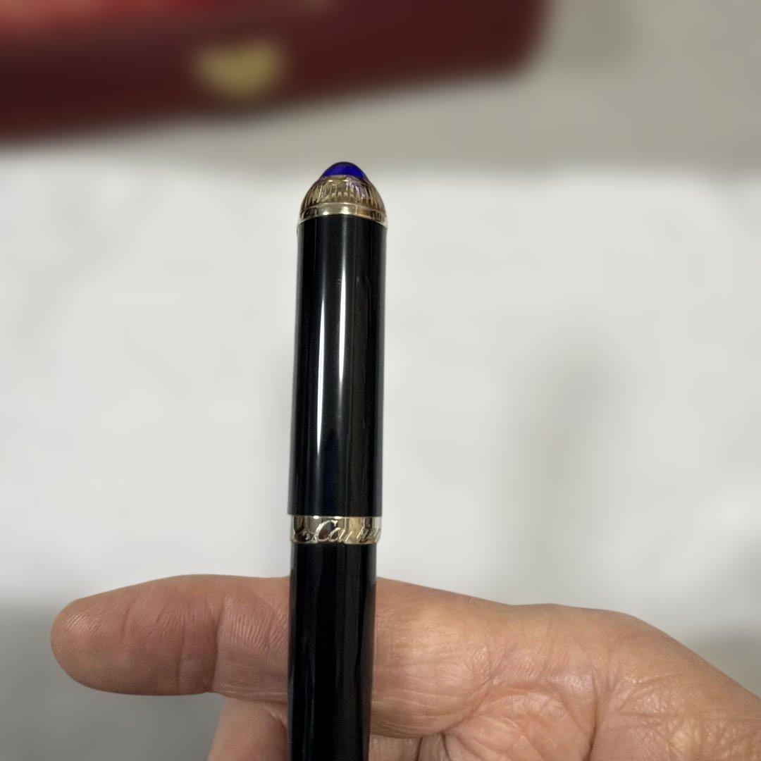 【カナほぼ未使用】Cartier 高級ボールペン黒　箱ショッパー付