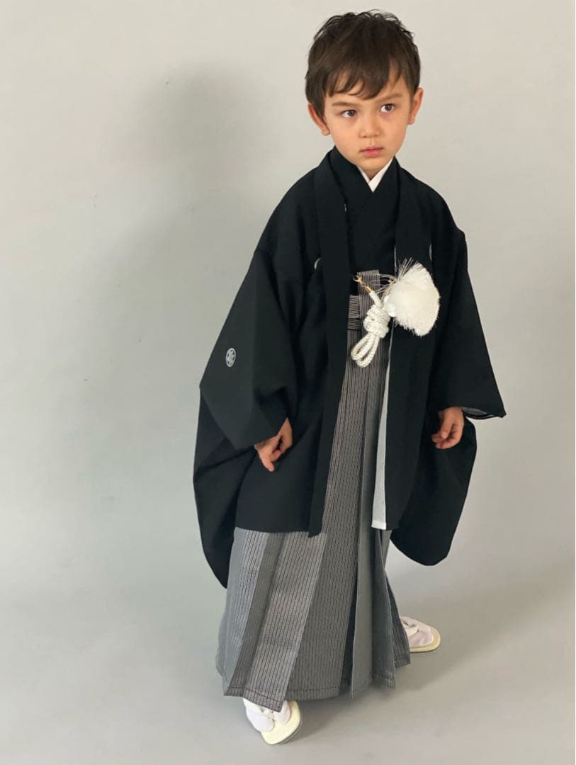 【新品未使用】袴 男の子 七五三 着付カンタン羽織袴セット フルセット
