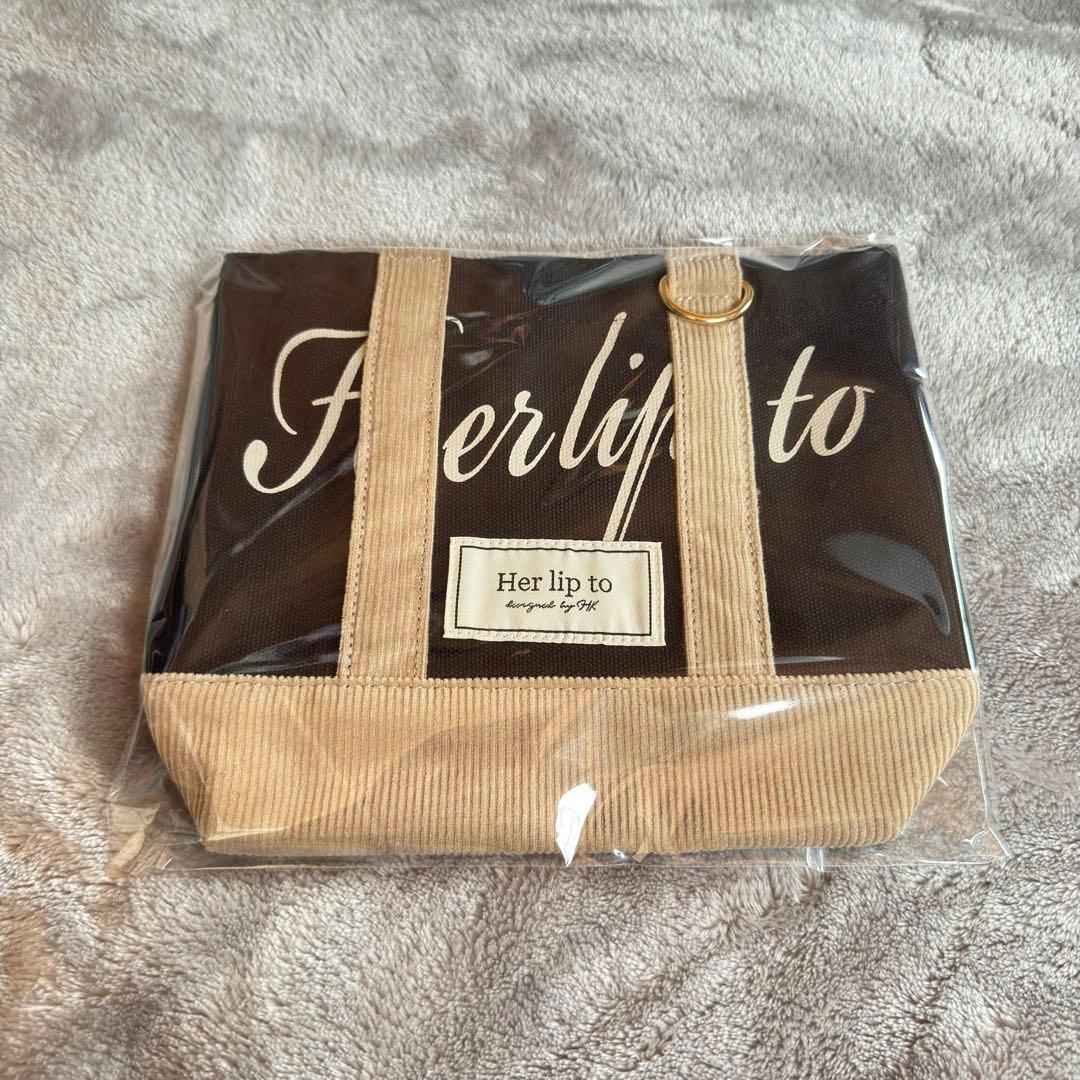 Herlipto mini tote ルミネ限定ミニトートバッグ　ブラック