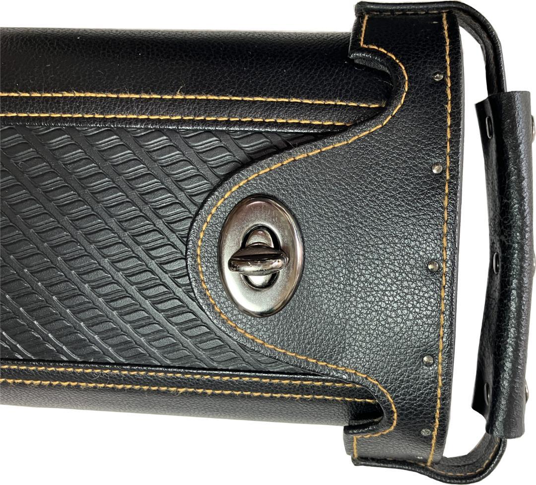 ビリヤード 米国特許スタンド付きキューケース　バット２本、シャフト４本収納