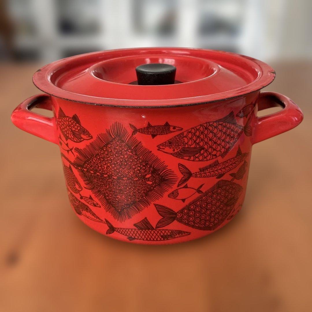 アラビア　FINEL フィネル　両手鍋 魚柄　NEPTUN