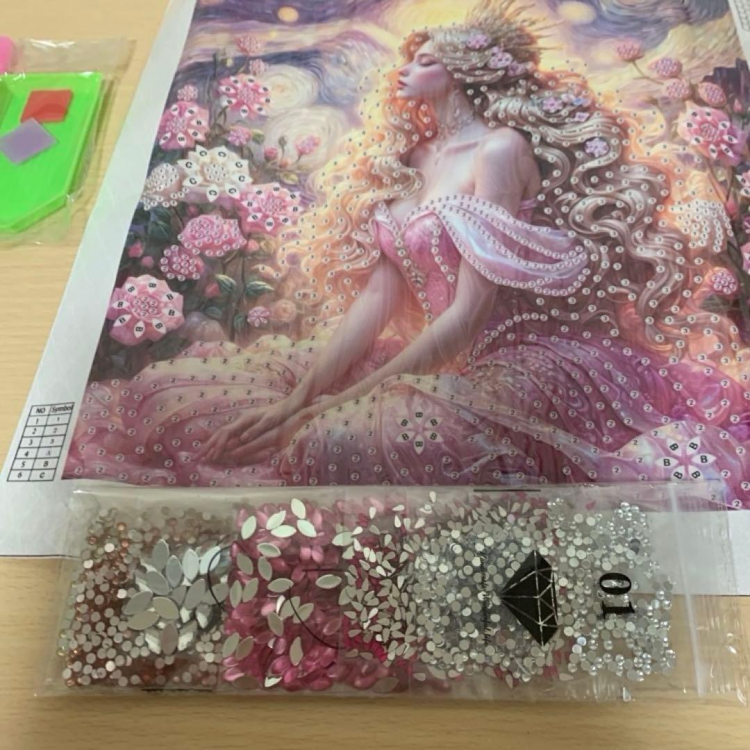 ★専用★ピンクフェアリーデザイン　30cm x 30cm 特殊ビーズ
