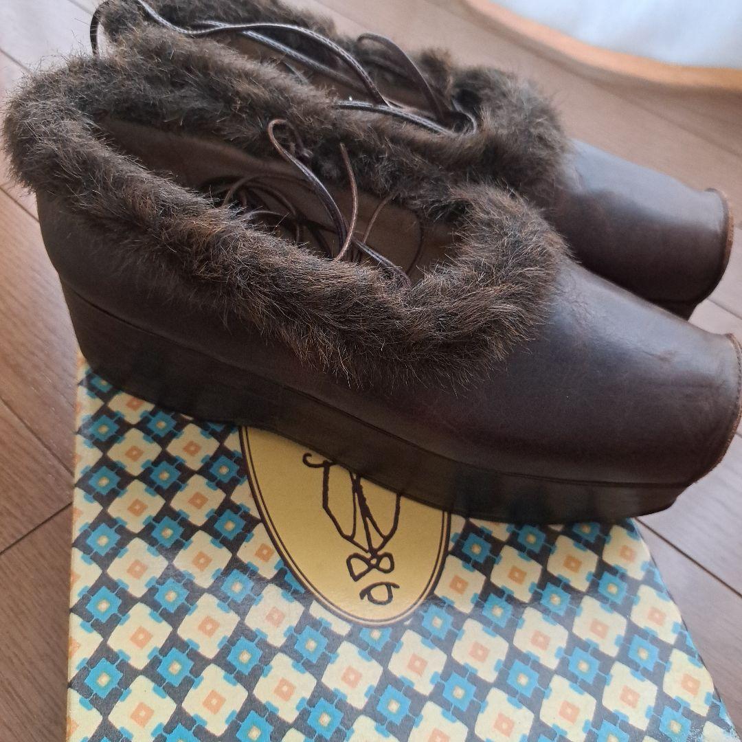 Jane Marple 厚底　編み上げ靴