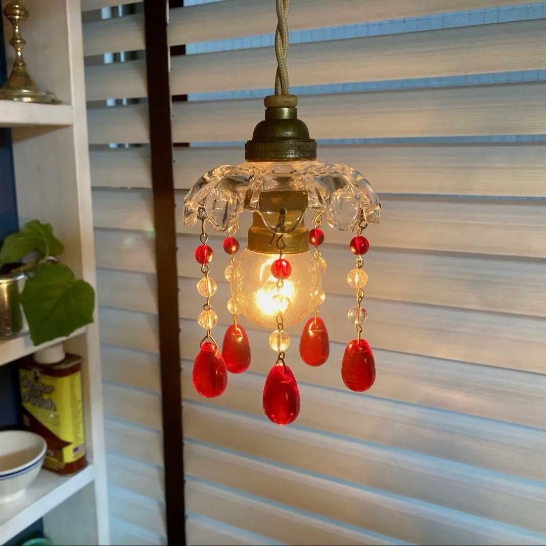 （キャサリンさま）バカラ　ミニシャンデリア　（刻印付）　フランスアンティーク