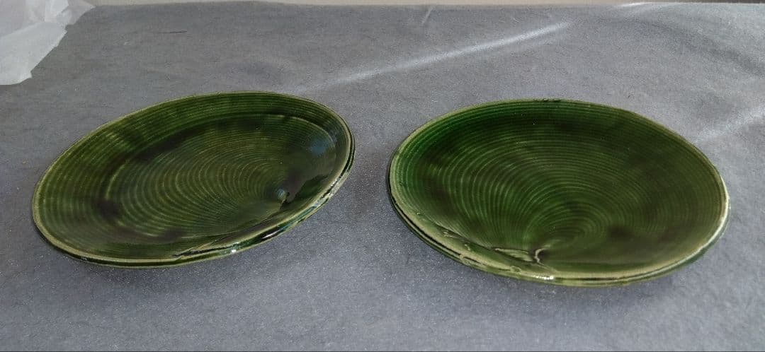 美濃焼の名工　大嶋久興　【子の日窯】　織部　希少美品　中皿　5枚セット