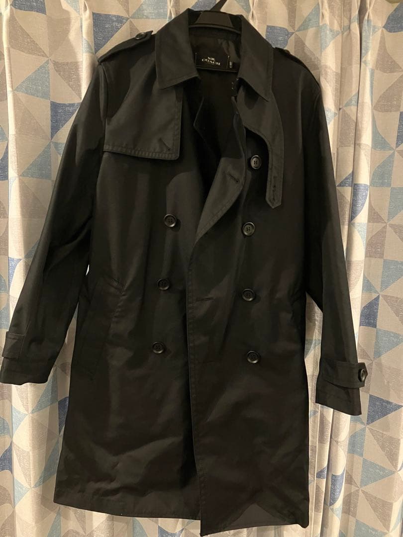 【ユナ】COACH トレンチコート 黒