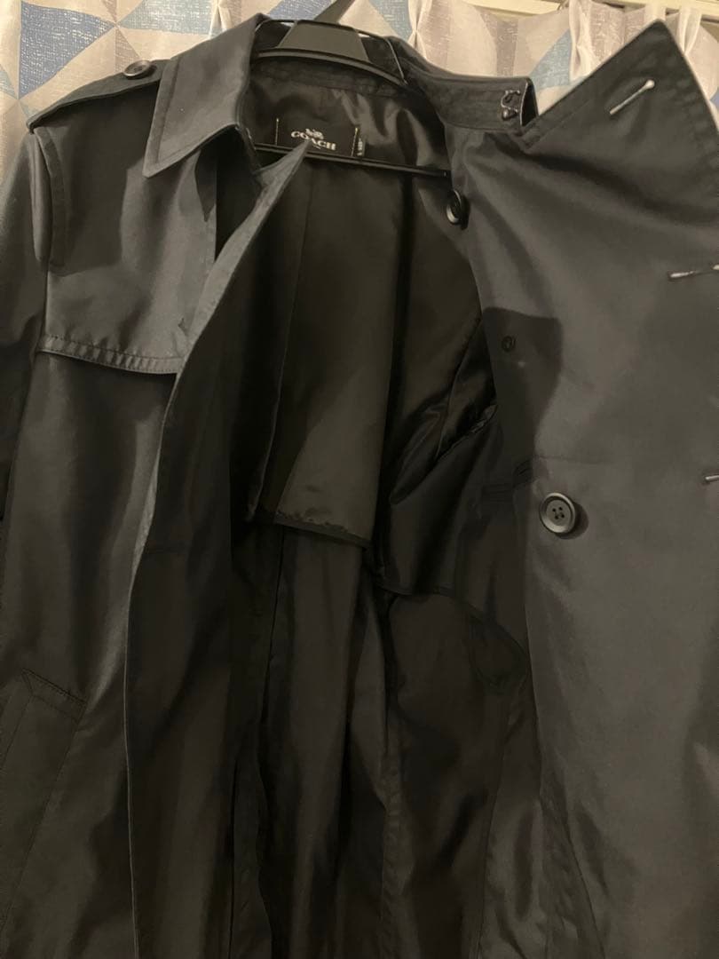 【ユナ】COACH トレンチコート 黒