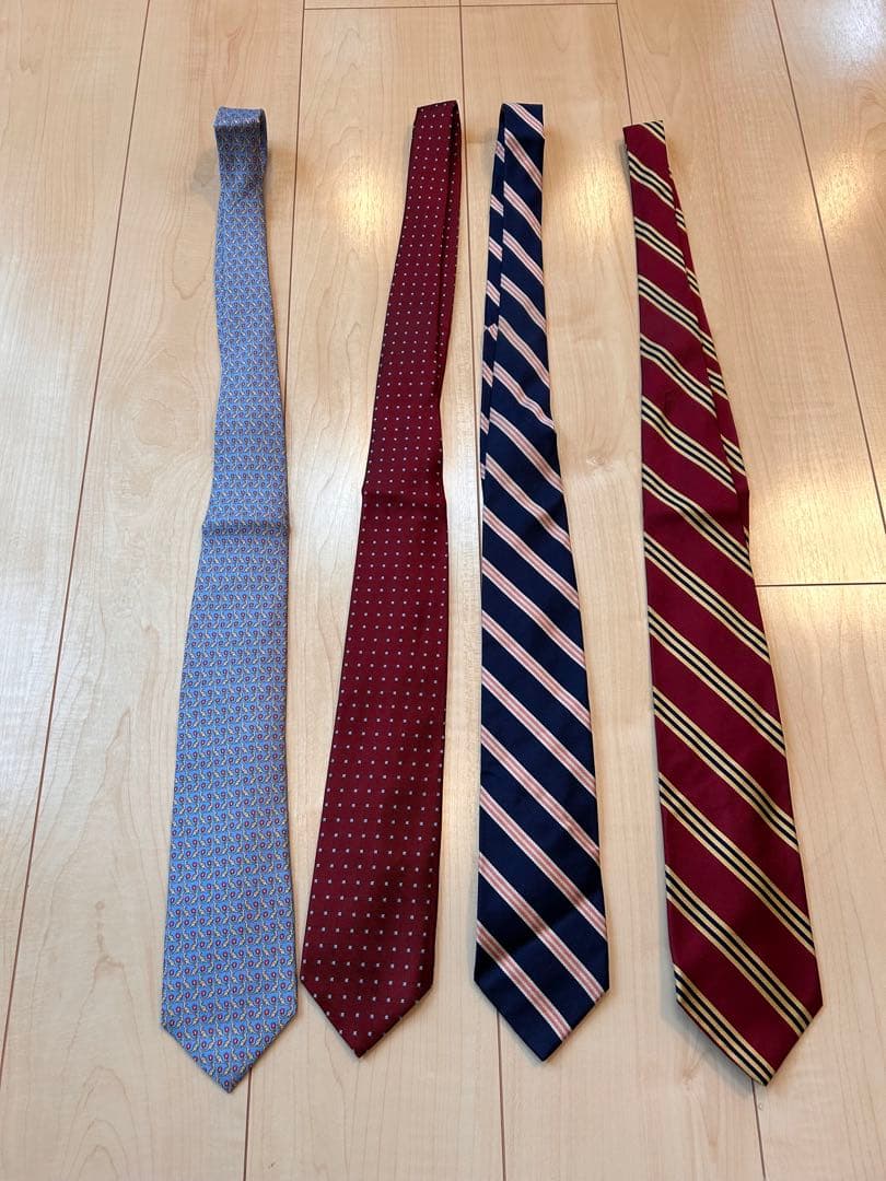 【4本セット】 メンズネクタイ BROOKS BROTHERS