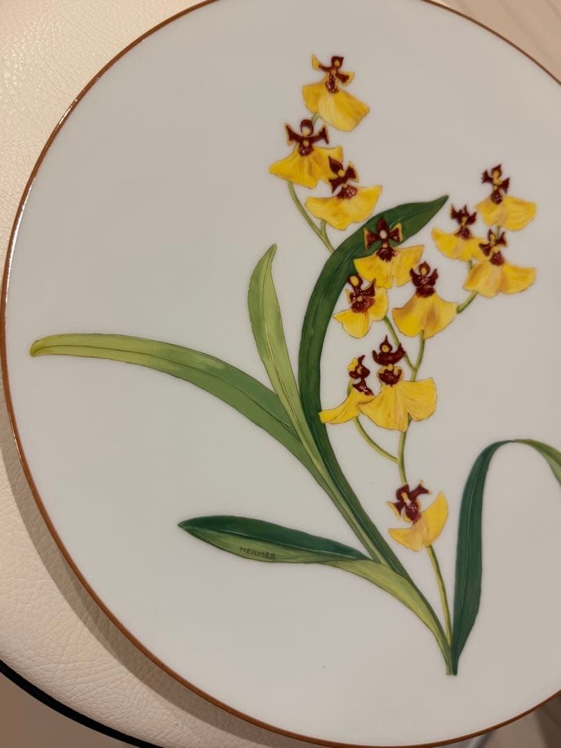 HERMES エルメス オルキデ プレート 26cm 2枚セット