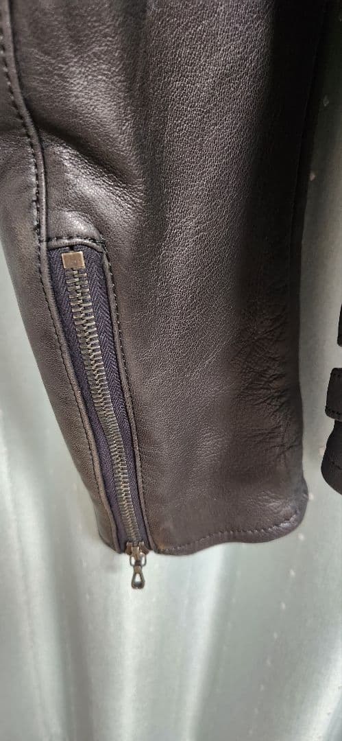 中田英寿着用 アタッチメント ラムレザー シングルライダース