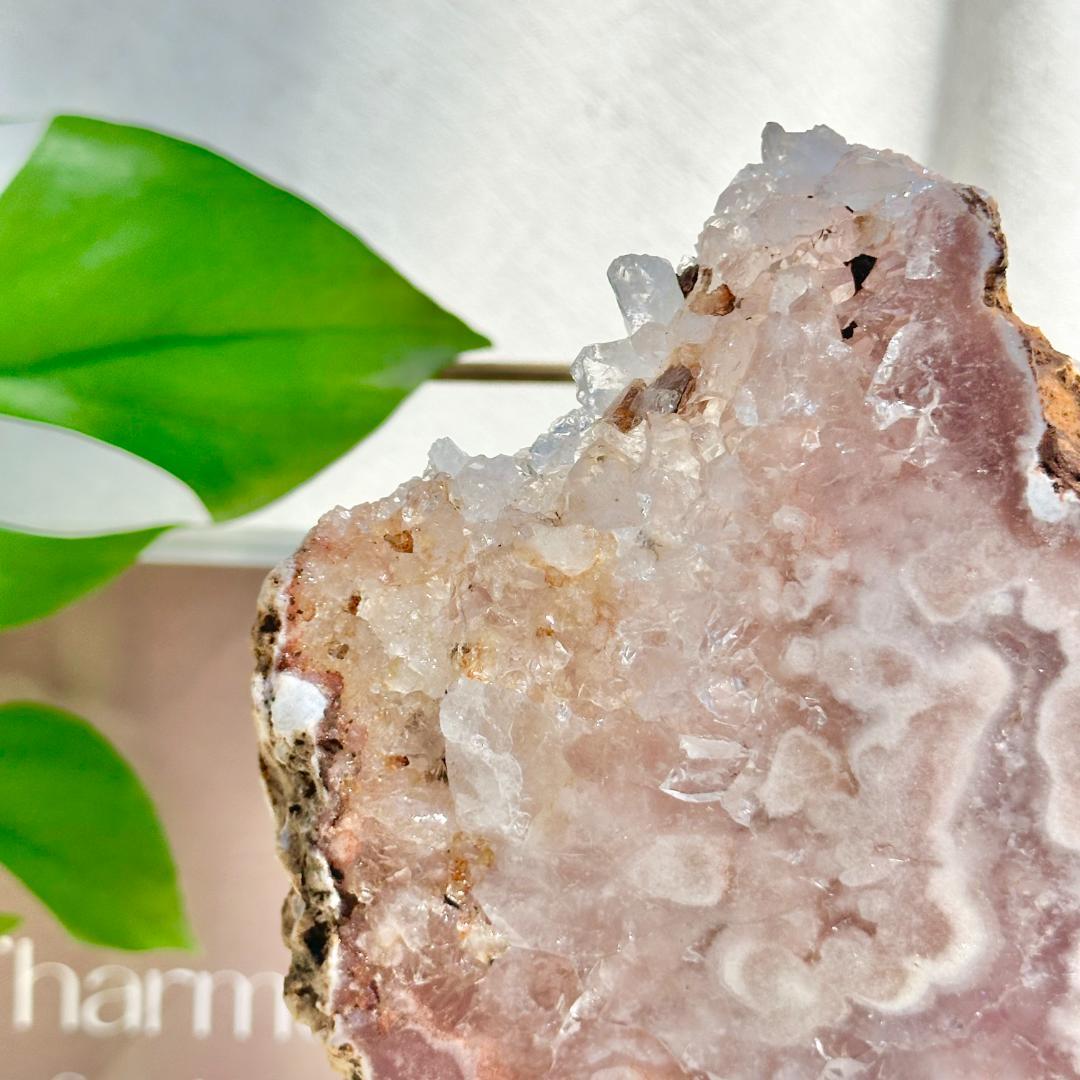 【ピンクアメジスト スラブ スライス アイアンスタンド】