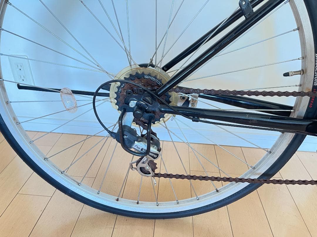 クロスバイクFITFIT 27インチ シマノ外装６段変速 black　引取専用